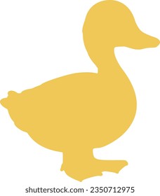 duck isolated vector silhouette icon