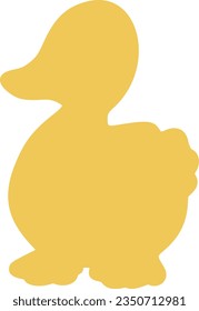 duck isolated vector silhouette icon