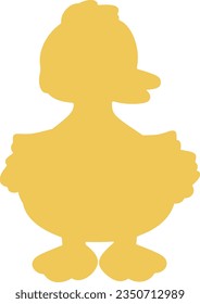 duck isolated vector silhouette icon