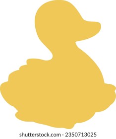 duck isolated vector silhouette icon
