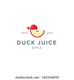 duck juice icon logo design