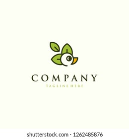 Duck Leaf Nature Abstract Creative Illustration Vector Logo