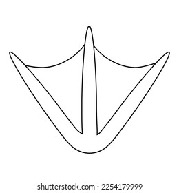 duck leg icon vector illustration design