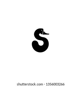 Duck With Letter S