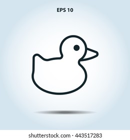duck line icon