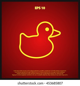 duck line icon