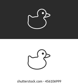 duck line icon