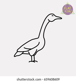 duck line icon