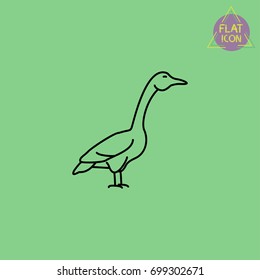 duck line icon