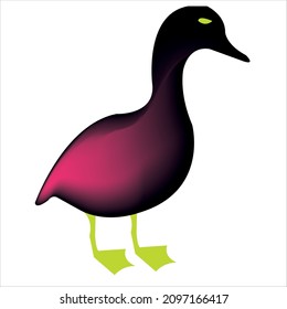 duck logo design of company.duck logo vector art illustration.abstract duck template graphic.duck icon design.modern animal logo design