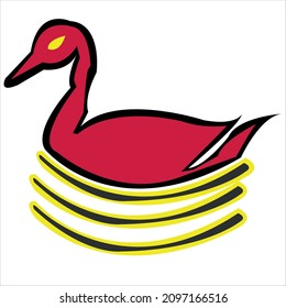 duck logo design of company.duck logo vector art illustration.abstract duck template graphic.duck icon design.modern animal logo design