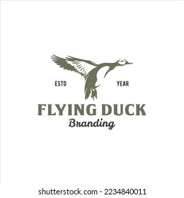 Duck Logo Design Stock Vector Image