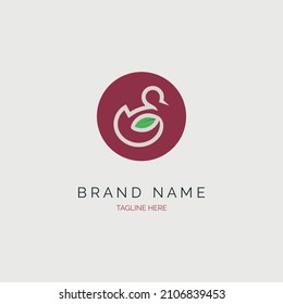 Design-Vorlage für das Duftlogo für Marke oder Unternehmen und andere