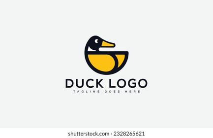 Duck logo Design Template Vector Graphic Branding Element.