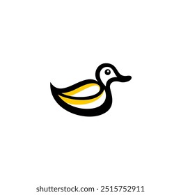 Duck Logo Design Vector Illustration