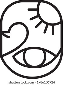 duck logo design vector, outline swan bird logo design, minimalist
