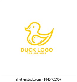 Entenlogo-Design, Vektorsilhouette
