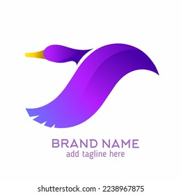 diseño del logo del pato. diseño vectorial y diseño de logotipo. para el logotipo de su empresa y otros 