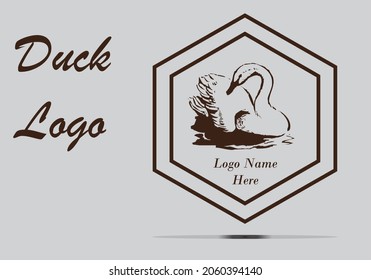 DUCK LOGO WITH A FRAME