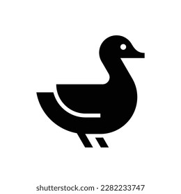 Duck Logo. Icon design. Template elements