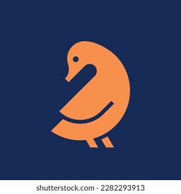 Logo del pato. Diseño de iconos. Elementos de plantilla