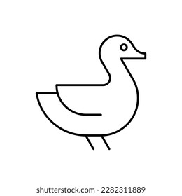 Duck Logo. Icon design. Template elements