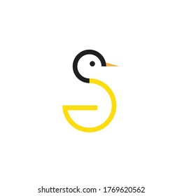 duck logo icon vector template design