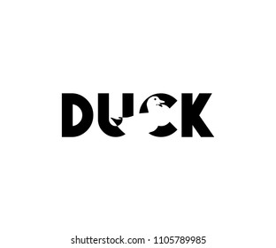 Duck logo with letters