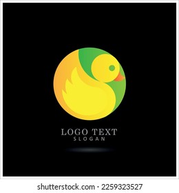 Logo del pato. Plantilla de vectores de símbolos e iconos