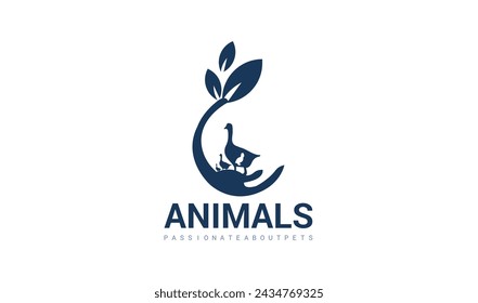 duck logo Template Vector Icon Stock Vector,