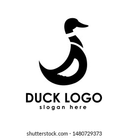 duck logo vector design template