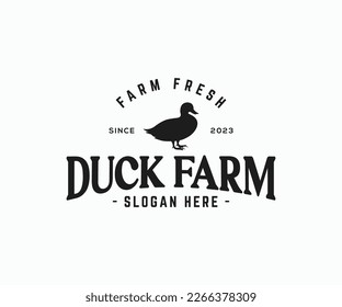 Duck logo. Duck logo vector design template