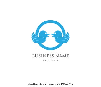 Duck logo vector icon