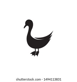 Duck logo vector icon template