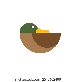 Duck Logo Vector Icon Template Illustration
