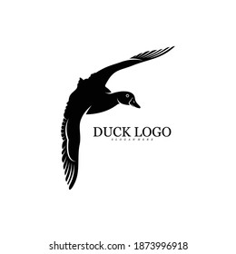 Duck logo vector illustration design template