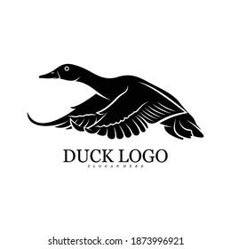 Duck logo vector illustration design template