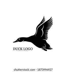 Duck logo vector illustration design template