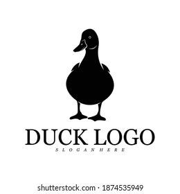 Duck logo vector illustration design template