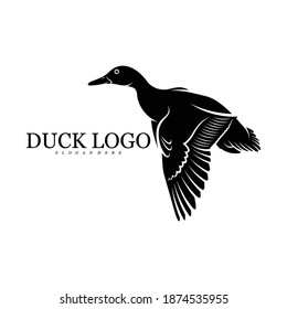 Duck logo vector illustration design template