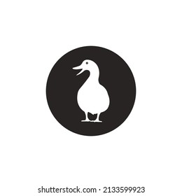 Duck logo vector illustration  design template