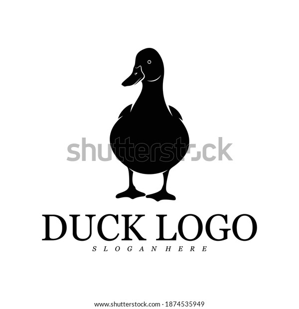 Duck Logo Vector Illustration Design Template Stock Vector (Royalty ...