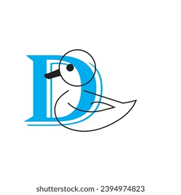Duck logo vector ilustration icon template