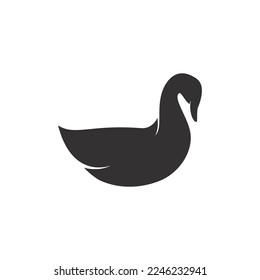 duck logo vector simple illustration design 