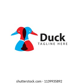 Duck Logo Vector Template Design Illustration