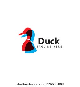Duck Logo Vector Template Design Illustration