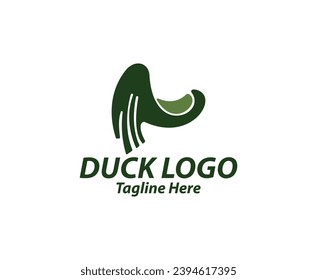 Duck Logo Vector Template, Stock vector icon 