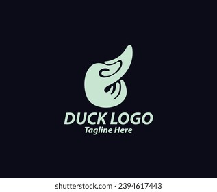 Duck Logo Vector Template, Stock vector icon 