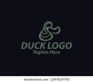 Duck Logo Vector Template, Stock vector icon 