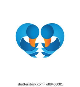 duck, love logo